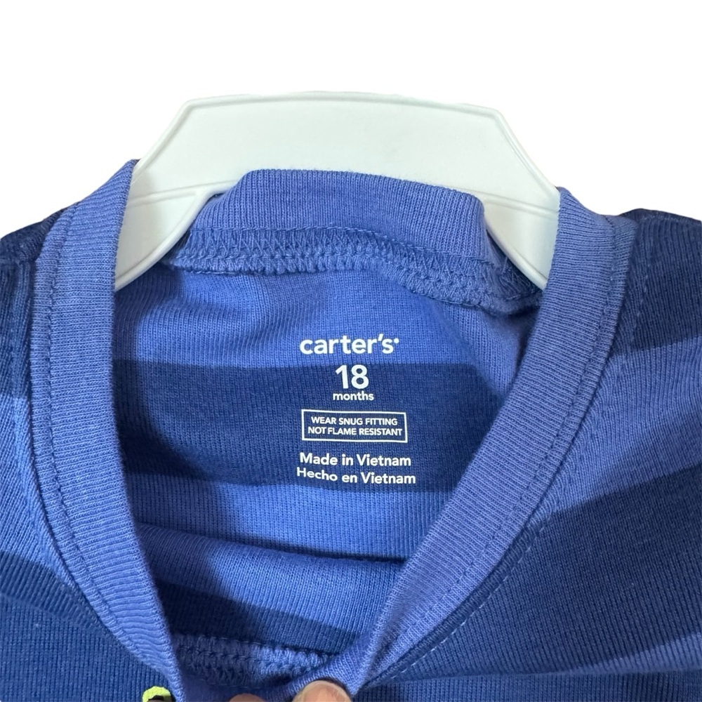 Carter's Blue Striped Diver Graphic Tee - Picture 2 of 7